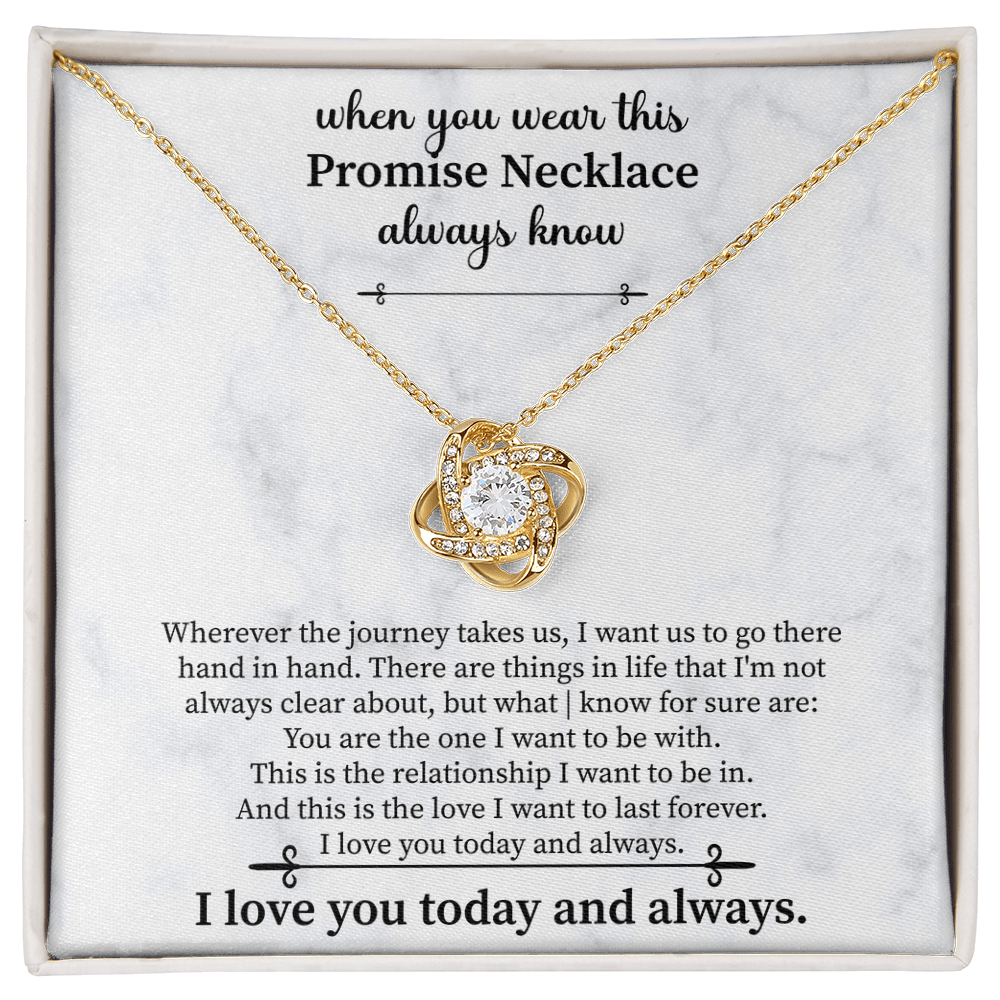 Promise Necklace for Girlfriend from Boyfriend, For Couples, Promise Necklace - Beauty Belliss